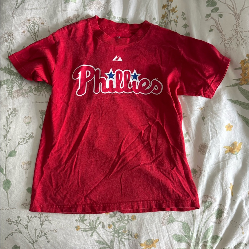 Phillies Kids Red Tee - Ryan Howard #6